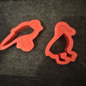 Vintage Bird And Duck 1987 Rubbermaid Cookie Cutters